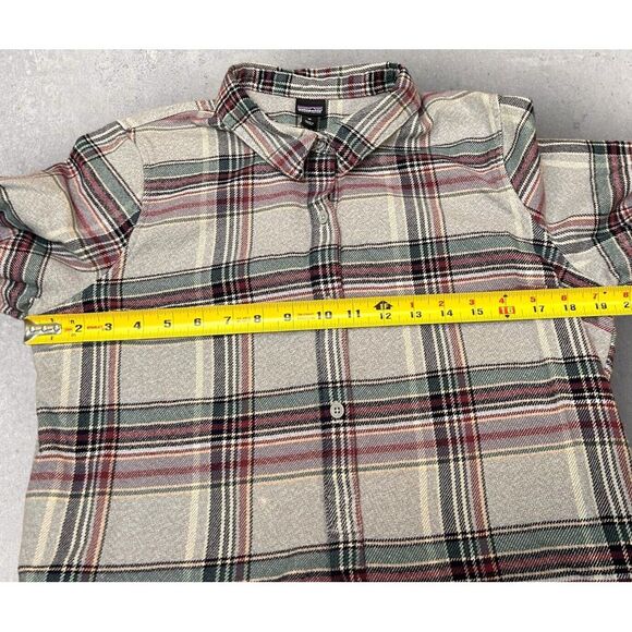 Patagonia Flannel Plaid Shirt Dress Womens M Organic Cotton Small Flaw - Picture 7 of 10